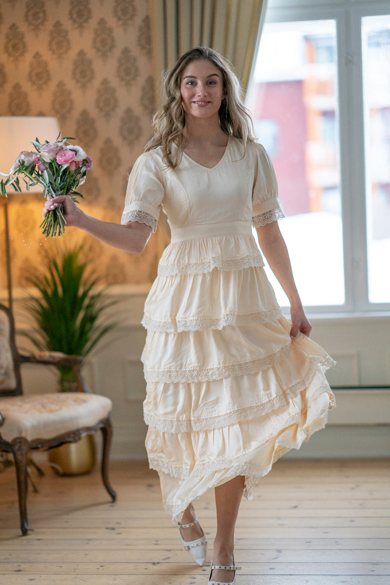 Honningblomst maxi kjole