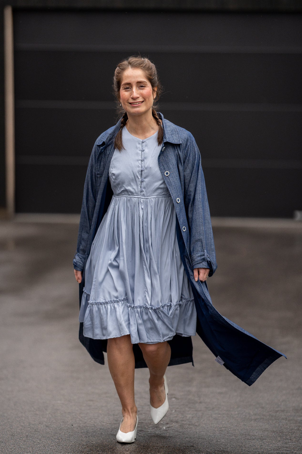 Denim trenchcoat