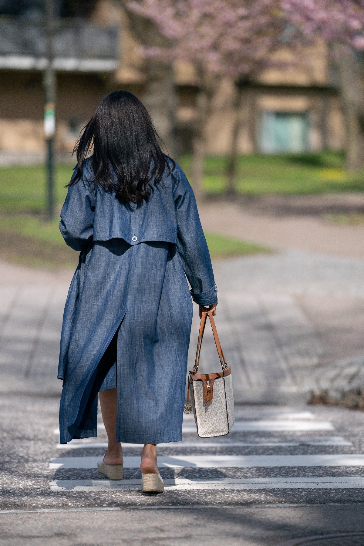 Denim trenchcoat