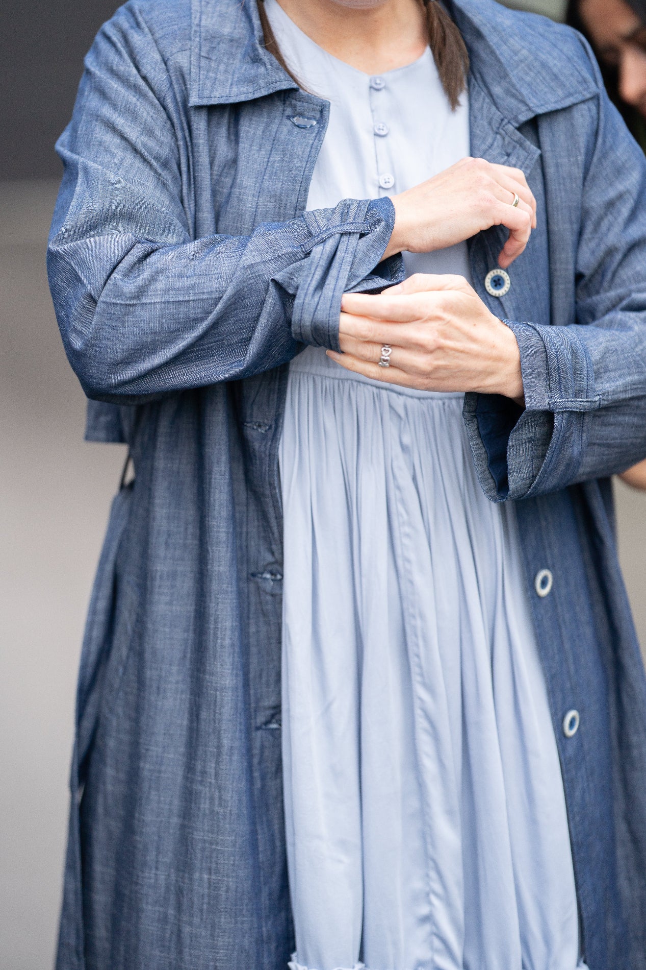 Denim trenchcoat
