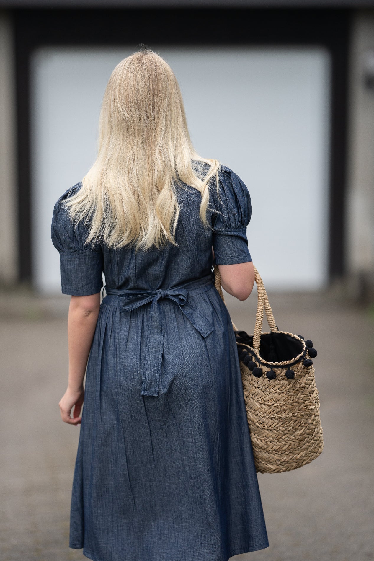 Denim drøm midi kjole