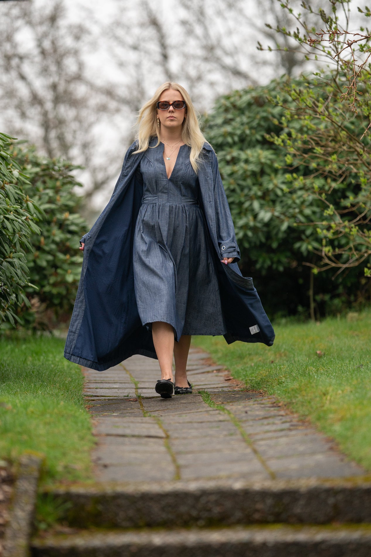 Denim drøm midi kjole