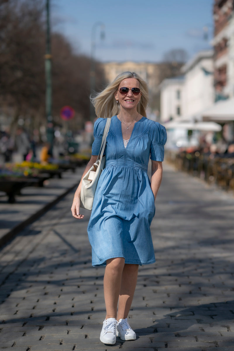 Denim drøm midi kjole