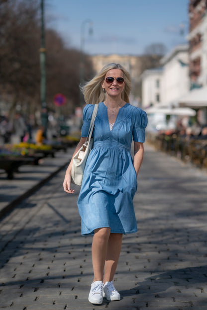 Denim drøm midi kjole