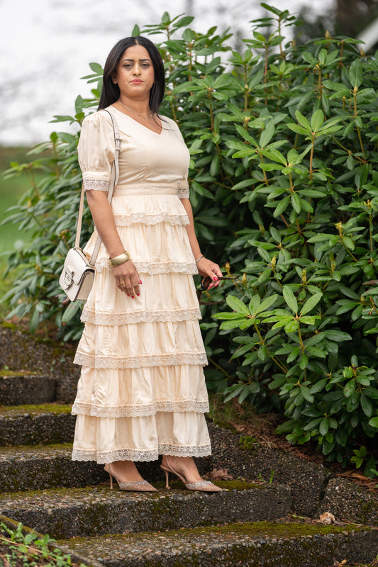 Honningblomst maxi kjole