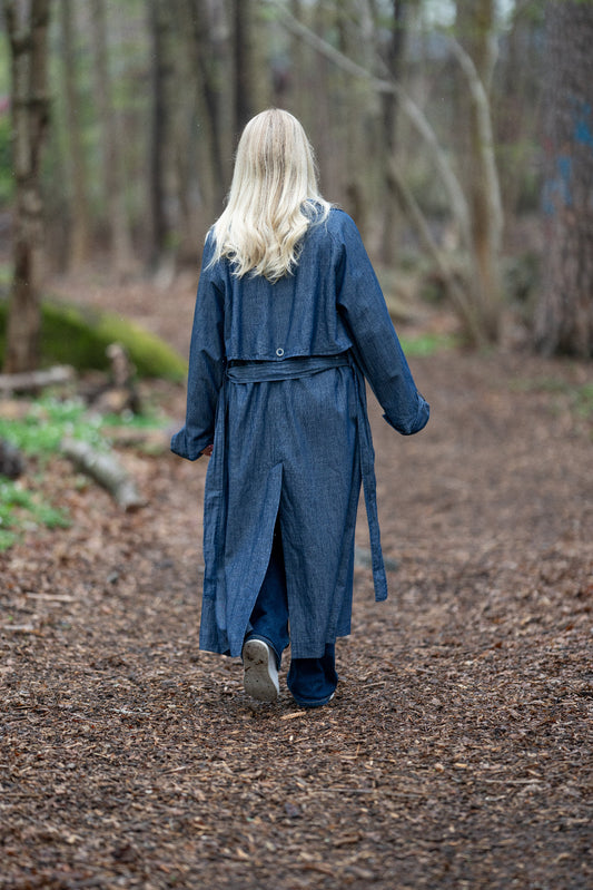 Denim trenchcoat
